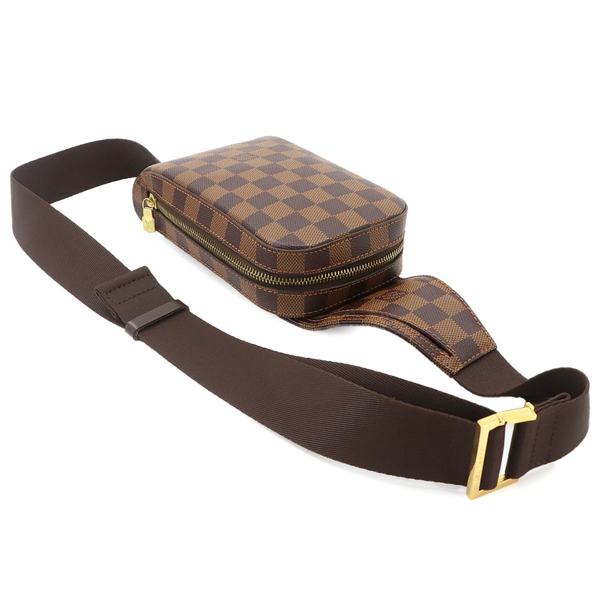 Louis Vuitton Damier Geronimos Body Handbag Waist Pouch Ebene Brown N51994 — Like New