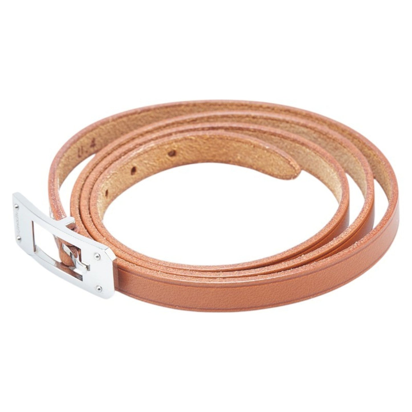 Hermes Kelly Ardion 3-row bracelet, brown leather, for women, HERMES