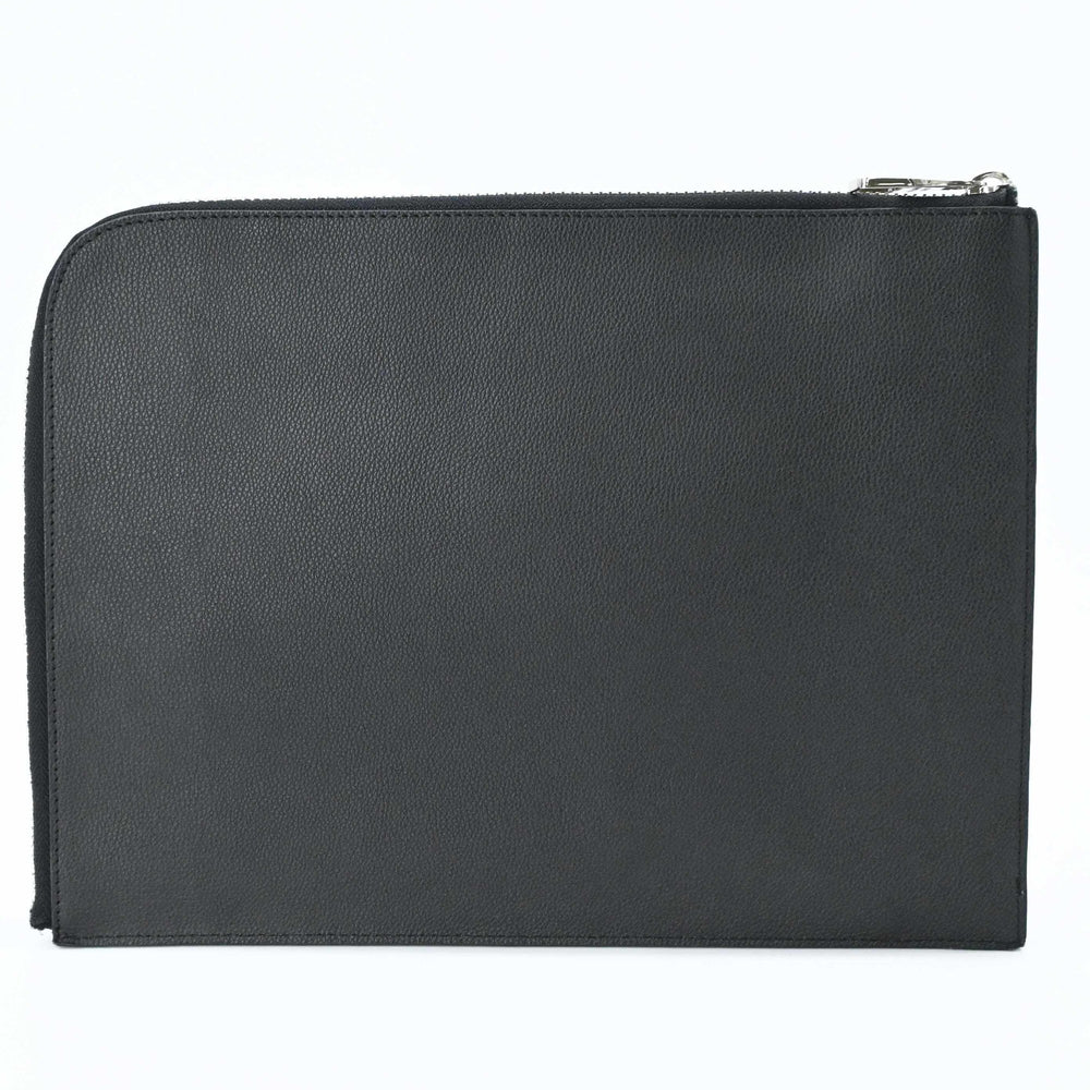 LOUIS VUITTON Pochette Jour GM Taurillon Leather Clutch Bag LV Black M67747 — Like New