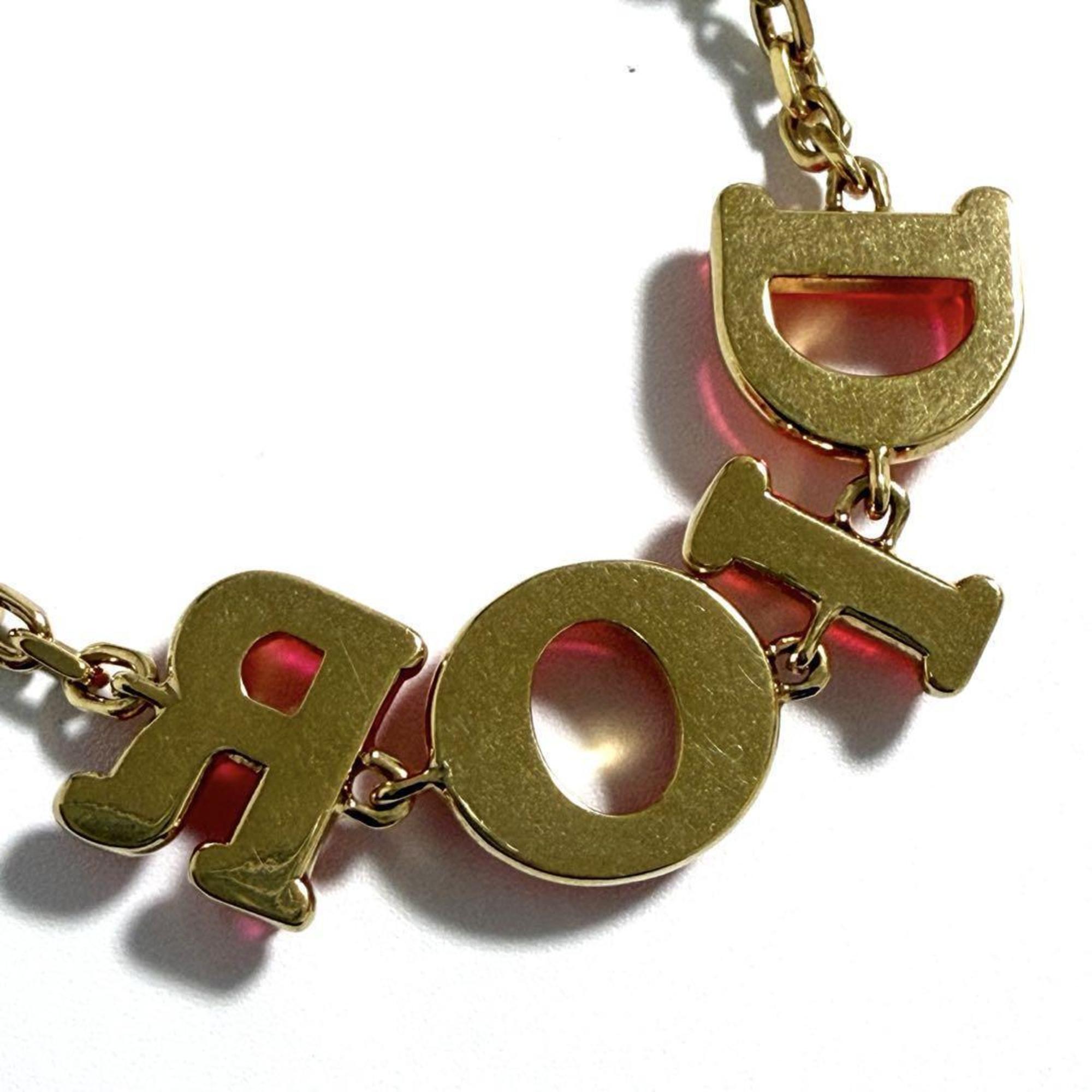 Christian Dior Dior Women's Logo Bracelet Orange — Like New