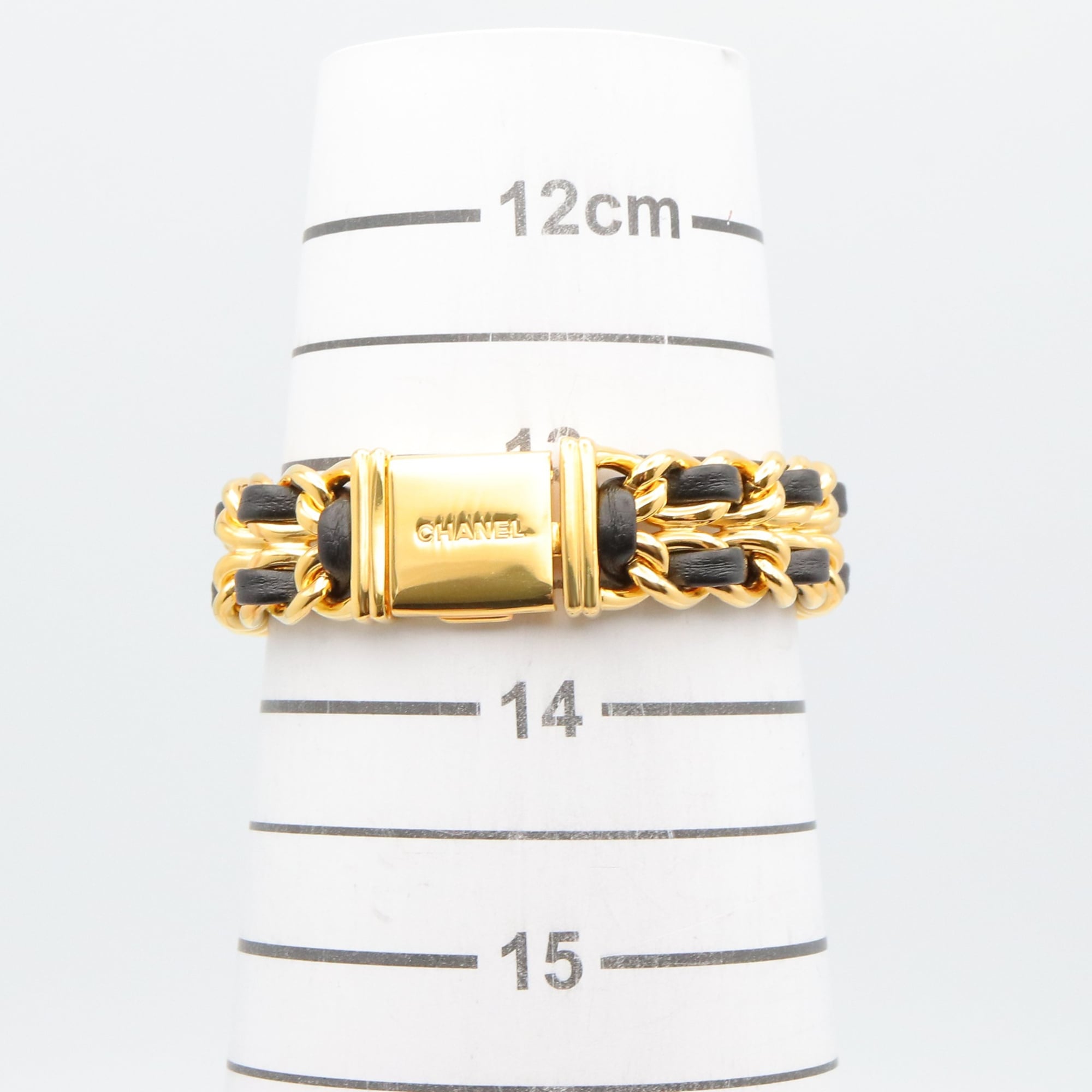 Chanel CHANEL Première S Watch, Gold Plated (GP), Leather Strap, Women's, Black, H0001 — Very Good