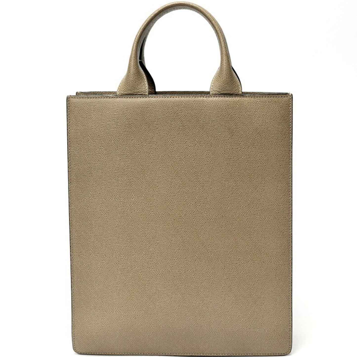 Valextra Boxy Small Tote Bag Soft Calfskin Greige E-158532