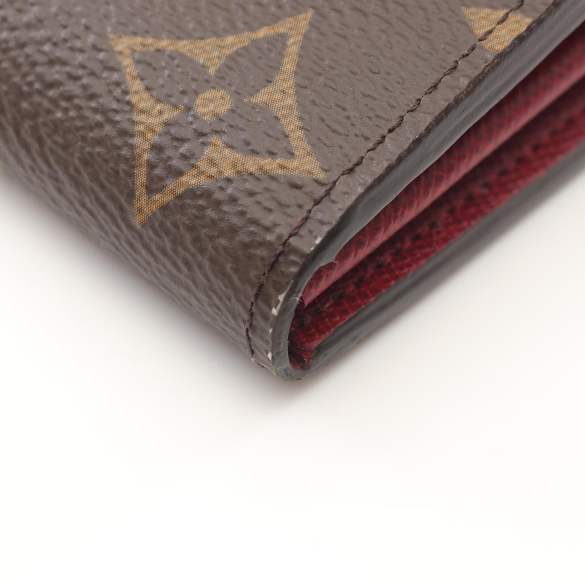 Louis Vuitton Portefeuille Sarah Bifold Long Wallet, Monogram, Women's, Brown and Pink, M62234