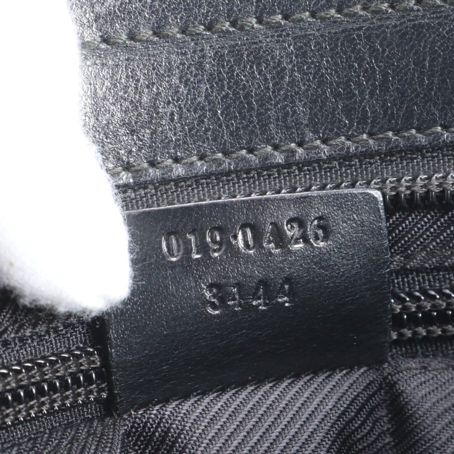 Gucci GG Canvas 019 0426 Leather Tote Bag Shoulder Handbag Black Women's