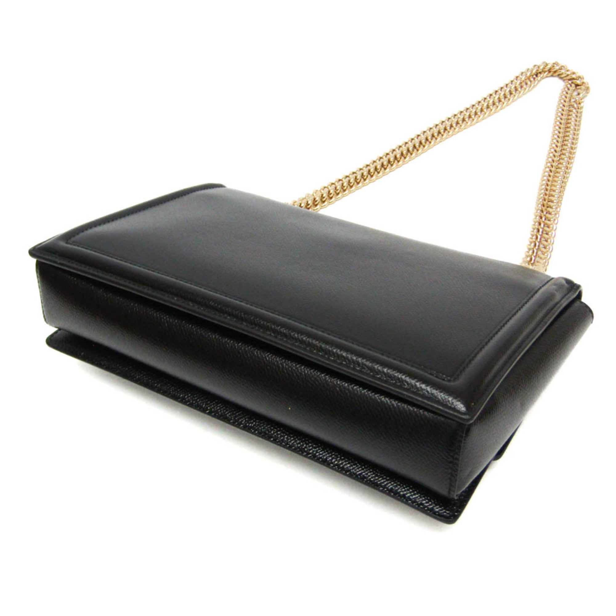 Salvatore Ferragamo Vara AU-21G462 Women's Leather Shoulder Bag Black — Like New