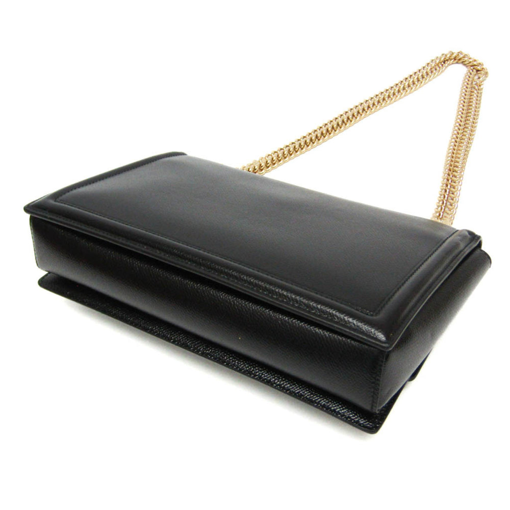 Salvatore Ferragamo Vara AU-21G462 Women's Leather Shoulder Bag Black — Like New