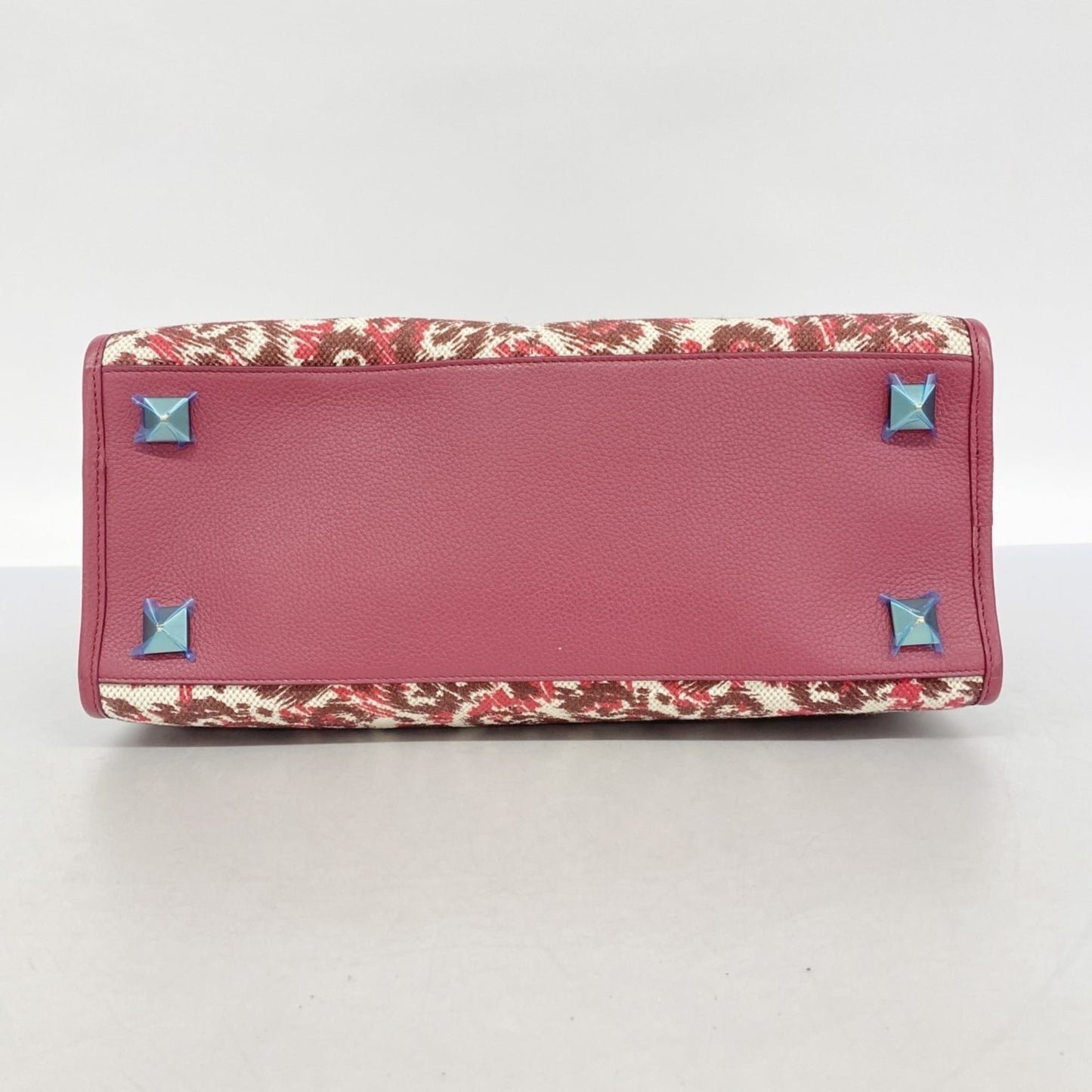 Salvatore Ferragamo Gancini Tote Bag, Bordeaux Canvas and Leather, 2-Way Bag for Women, P1926603