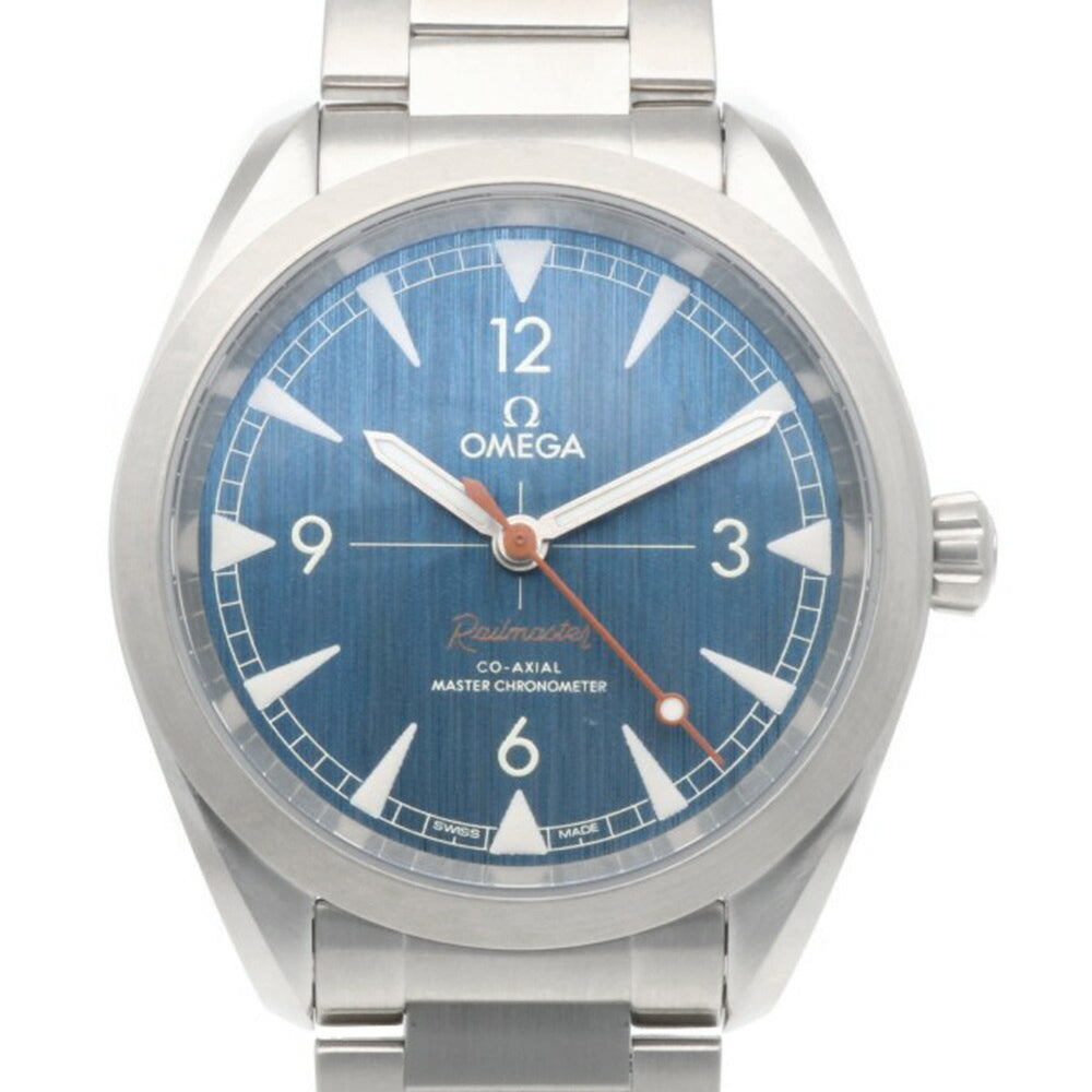 Omega Railstar watch, stainless steel automatic, men's OMEGA — Very Good