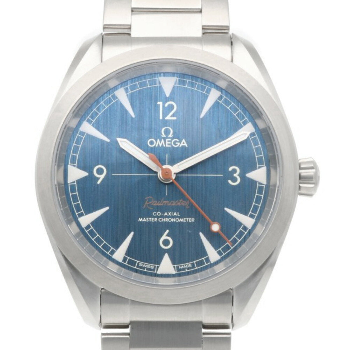 Omega Railstar watch, stainless steel automatic, men's OMEGA — Very Good