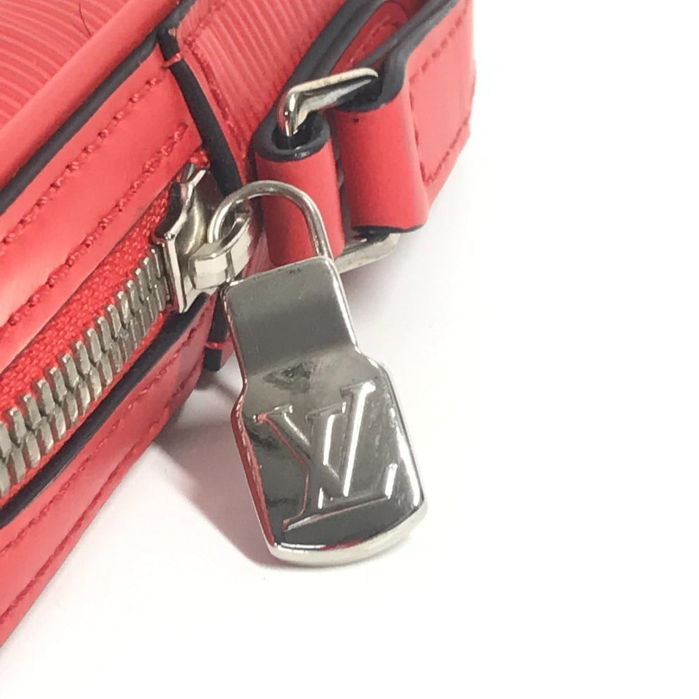 LOUIS VUITTON M53434 Epi Supreme Collaboration Danube PPM Bag, Crossbody Pochette Shoulder Leather, Red, Men's and Women's — Like New
