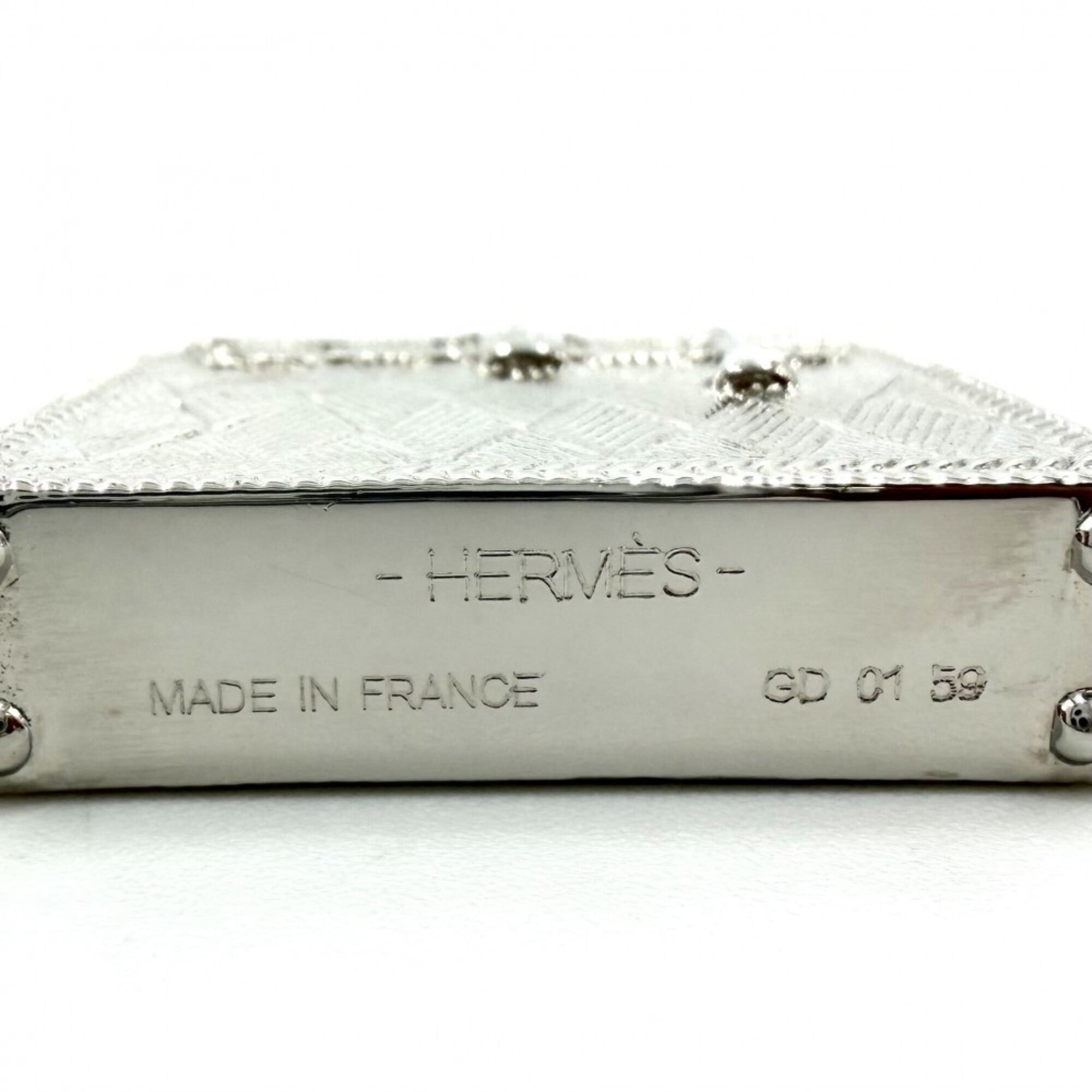 Hermes pendant top for women, Kelly Curiosité design, charm, accessory, silver, approximately 30.9g — Like New