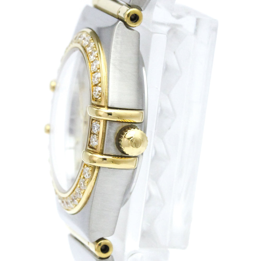 OMEGA Constellation Diamond 18K Gold Steel Watch 1267.30 Polished — Very Good