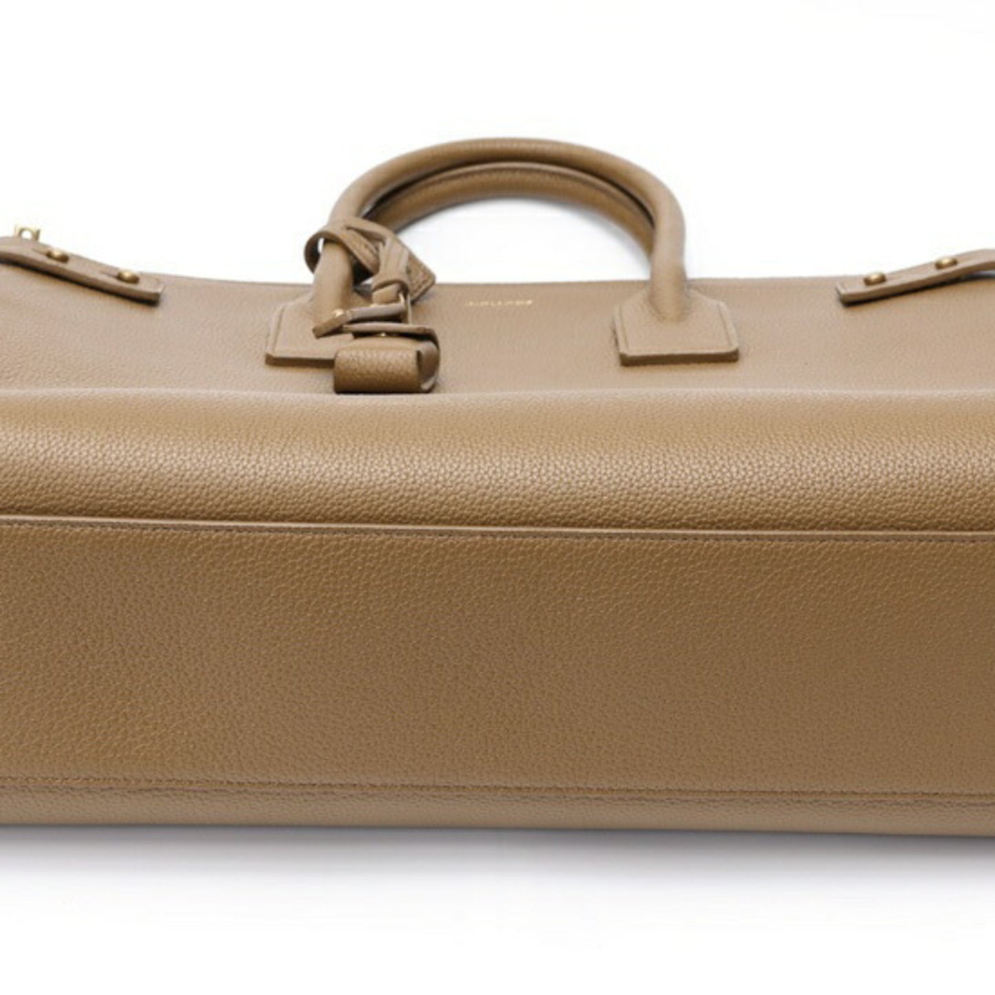 Saint Laurent SAINT LAURENT Thin Large Sac du Jour 737586 Grained Leather Camel K-158493