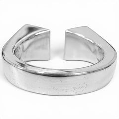 HERMES Clou de Forge AG925 Ring, Silver, Size 52, Made in France, Weight 11.7g, Men's — Like New