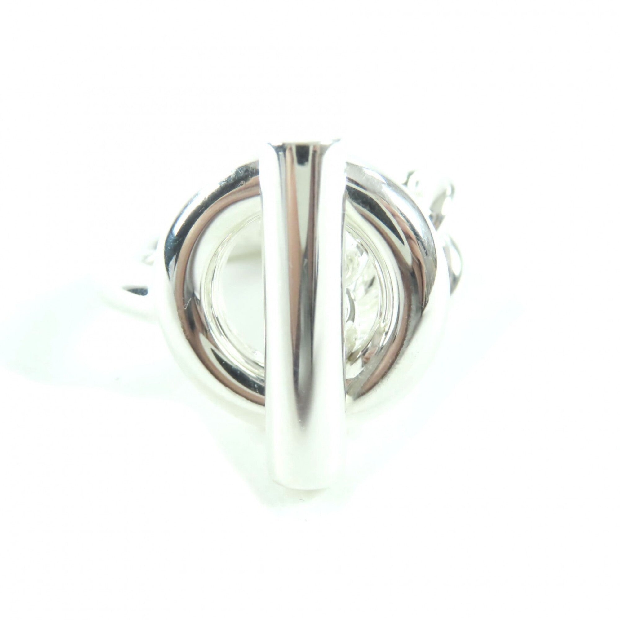HERMES Croisette Ring, AG925, 2023 model, Silver, Size 49 (equivalent to Japanese size), Made in Italy, Weight: 15.7g — Like New