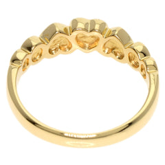 Christian Dior Dior Diamond Heart Motif Ring, 18K Yellow Gold, Women's — Like New