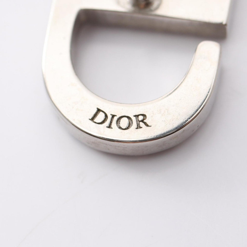 Christian Dior Dior Petit CD Stud Earrings with Stainless Steel Rhinestones, Silver