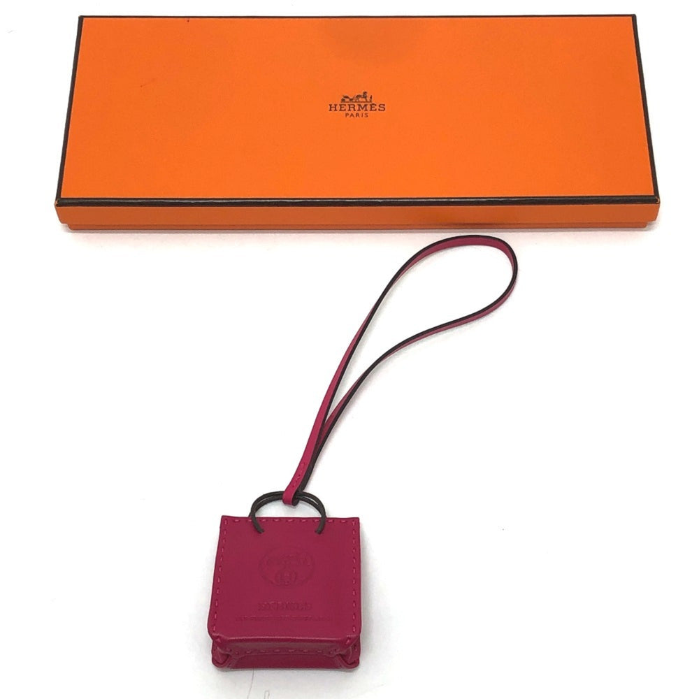 HERMES Sac Orange Bag Charm by Anjo Miro, Women's, Rose Mexico Purple, Like New — Like New