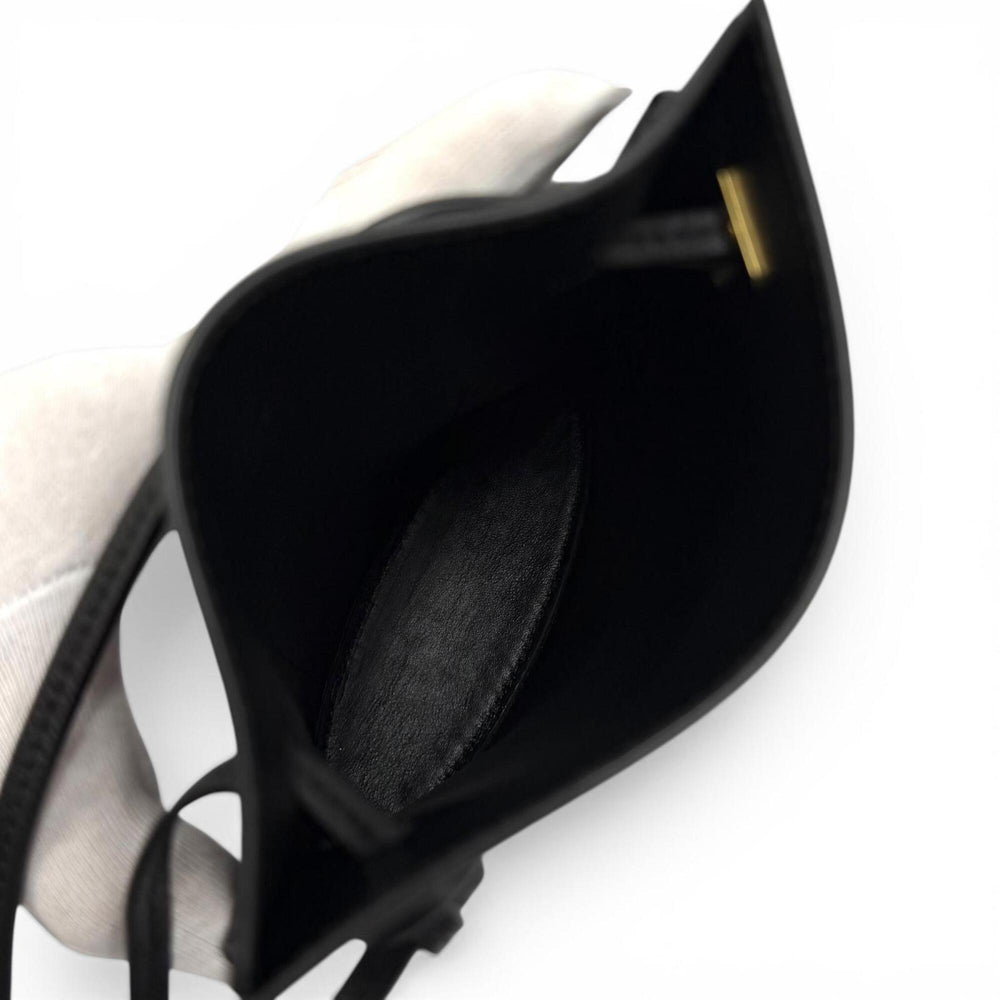 LOEWE C630R12X01 Classic Calfskin Dice Pocket Anagram Shoulder Bag, Black, Made in Spain, Women's, with Dust Bag — Like New