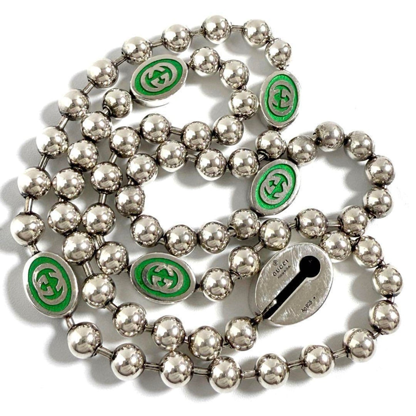 Gucci Men's Women's Necklace Pendant GG Ball Chain