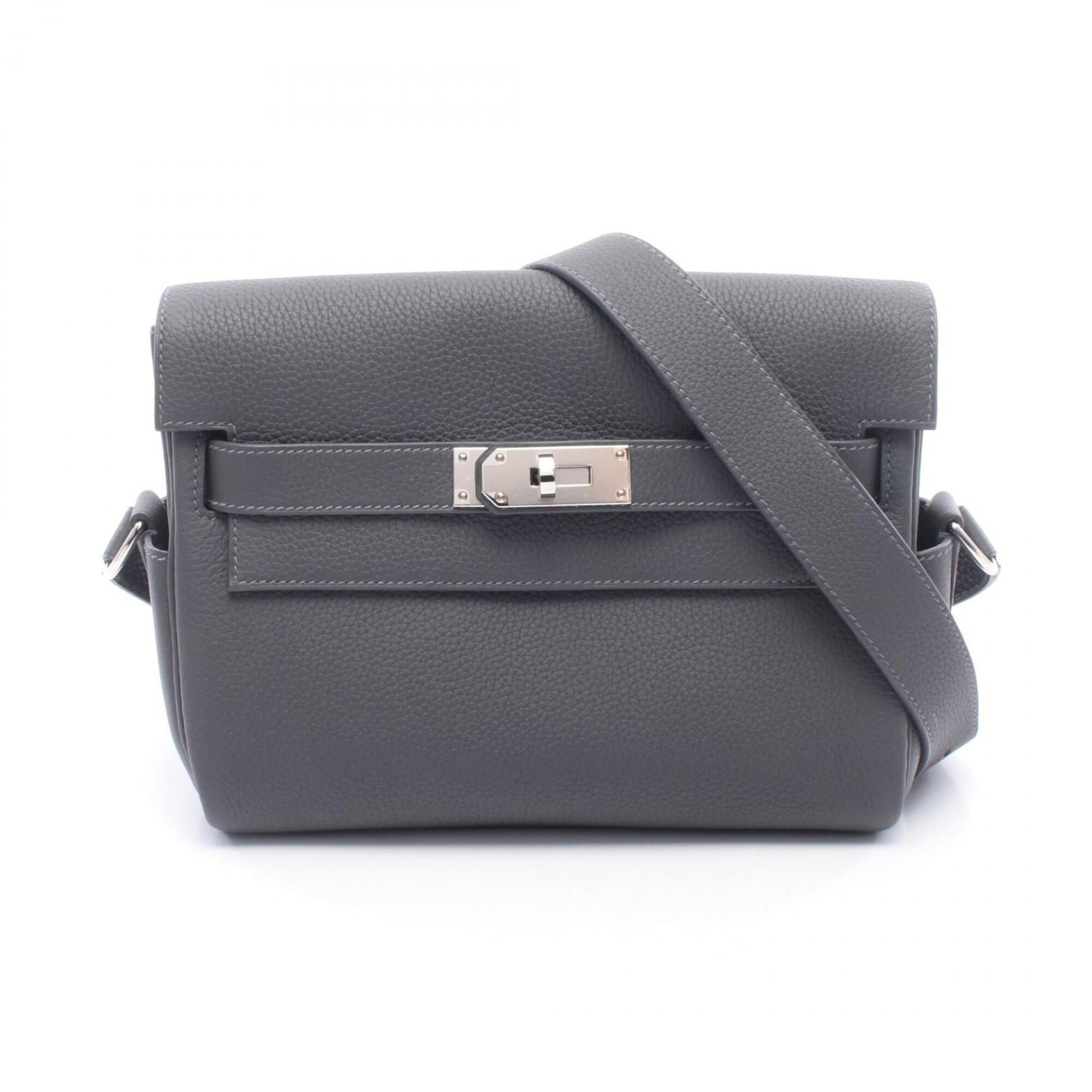 Hermes Kelly Messenger PM Shoulder Bag/Handbag, Leather, Togo Women's, Gray — New - Store Return