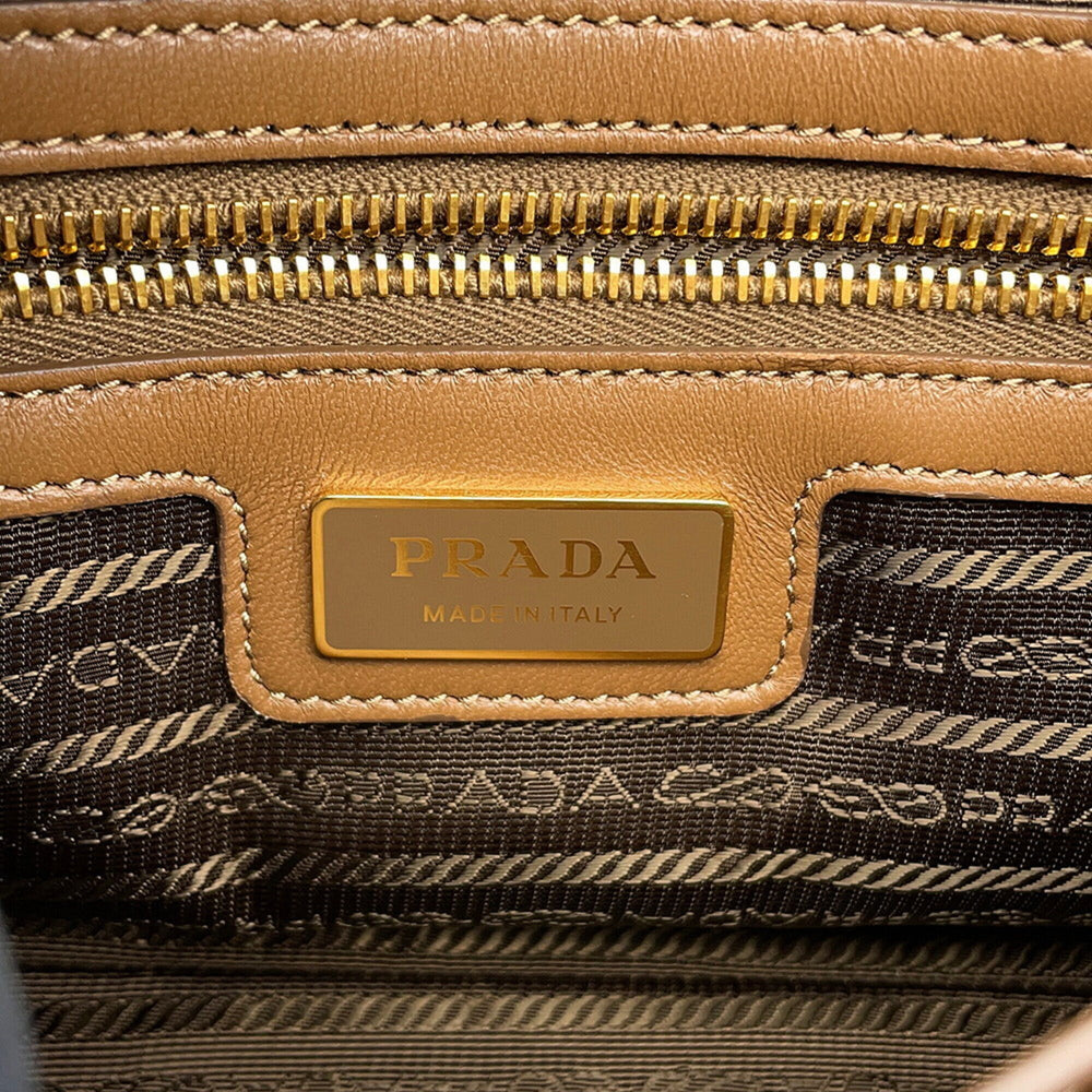 Prada Triangle Handbag, Nylon Leather, PRADA 2-way Shoulder Bag — Like New