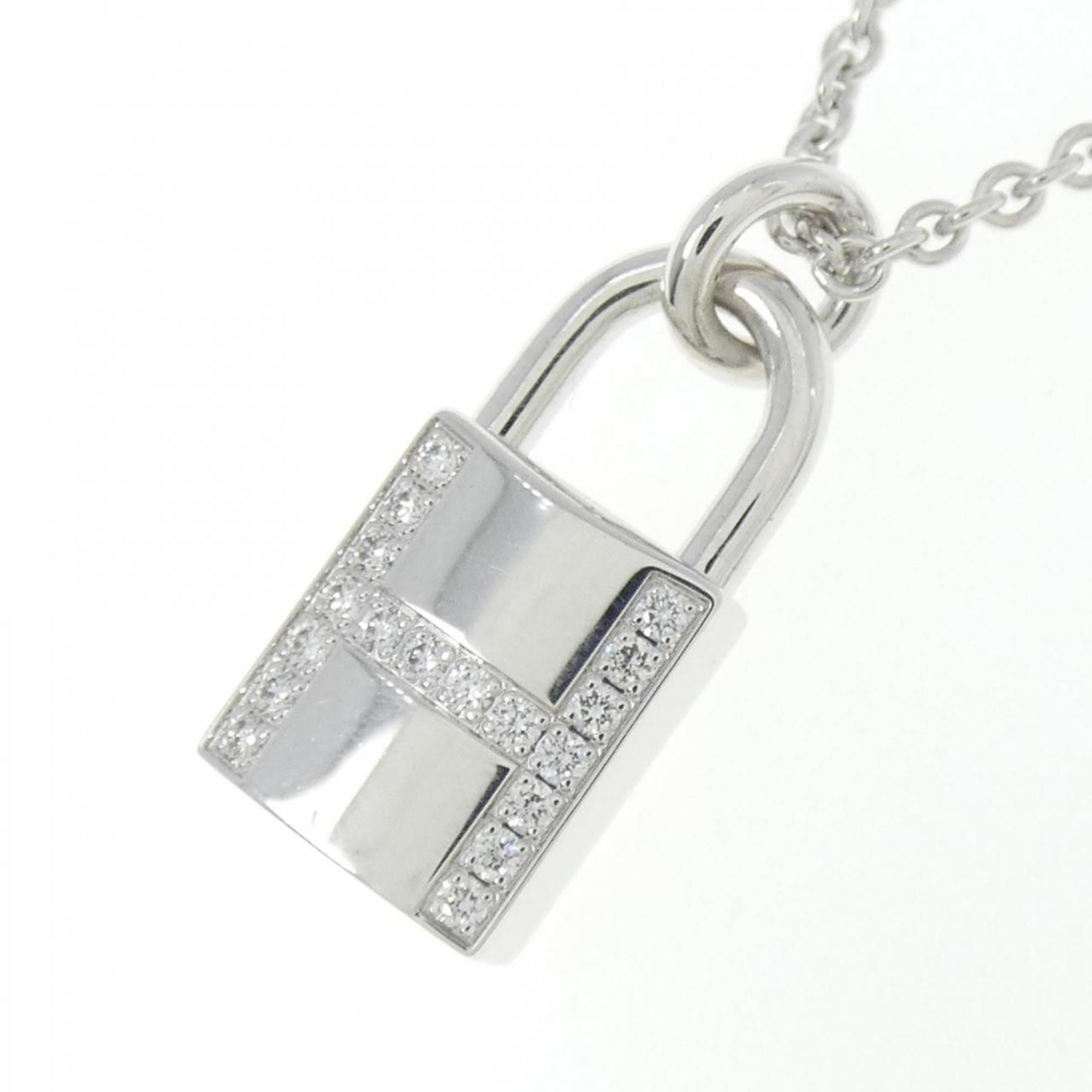 Hermes Amulet Padlock Necklace — Like New