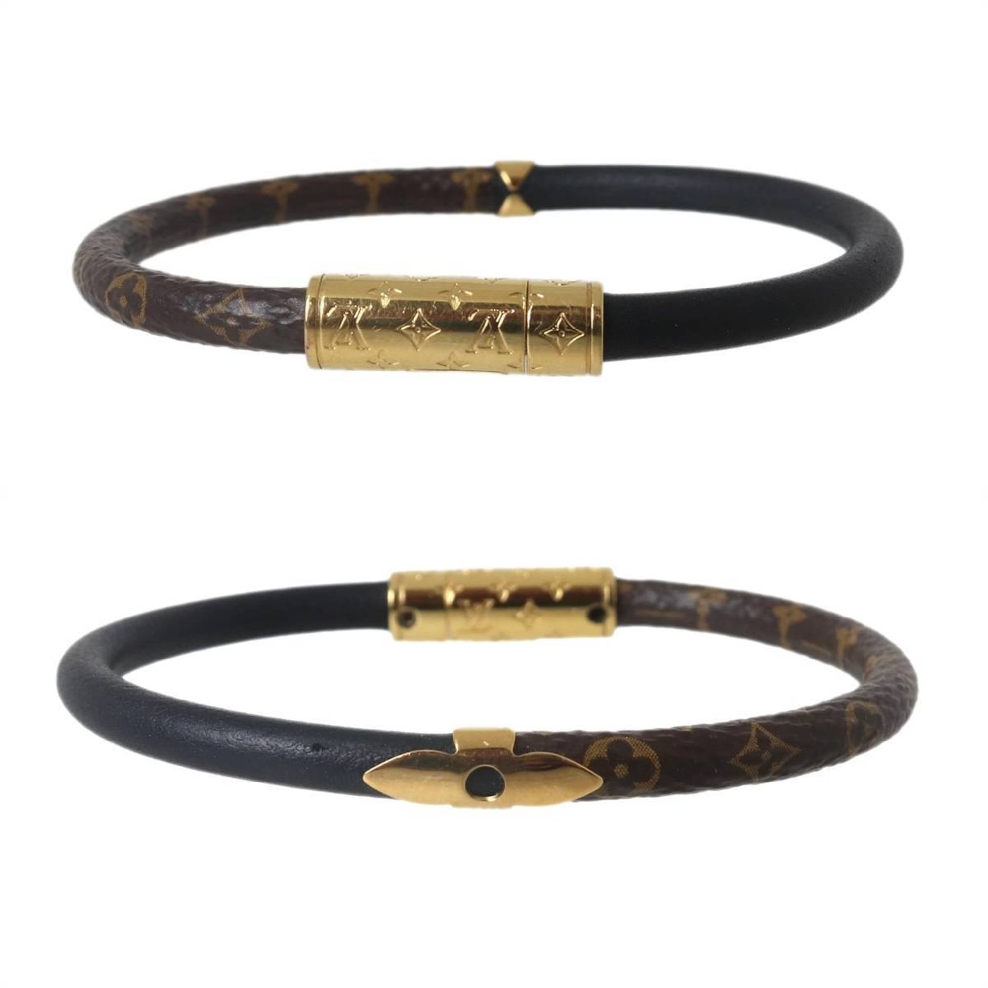 LOUIS VUITTON Louis Vuitton Daily Condensal Monogram Brasslet in and Black, M6431F BC1201