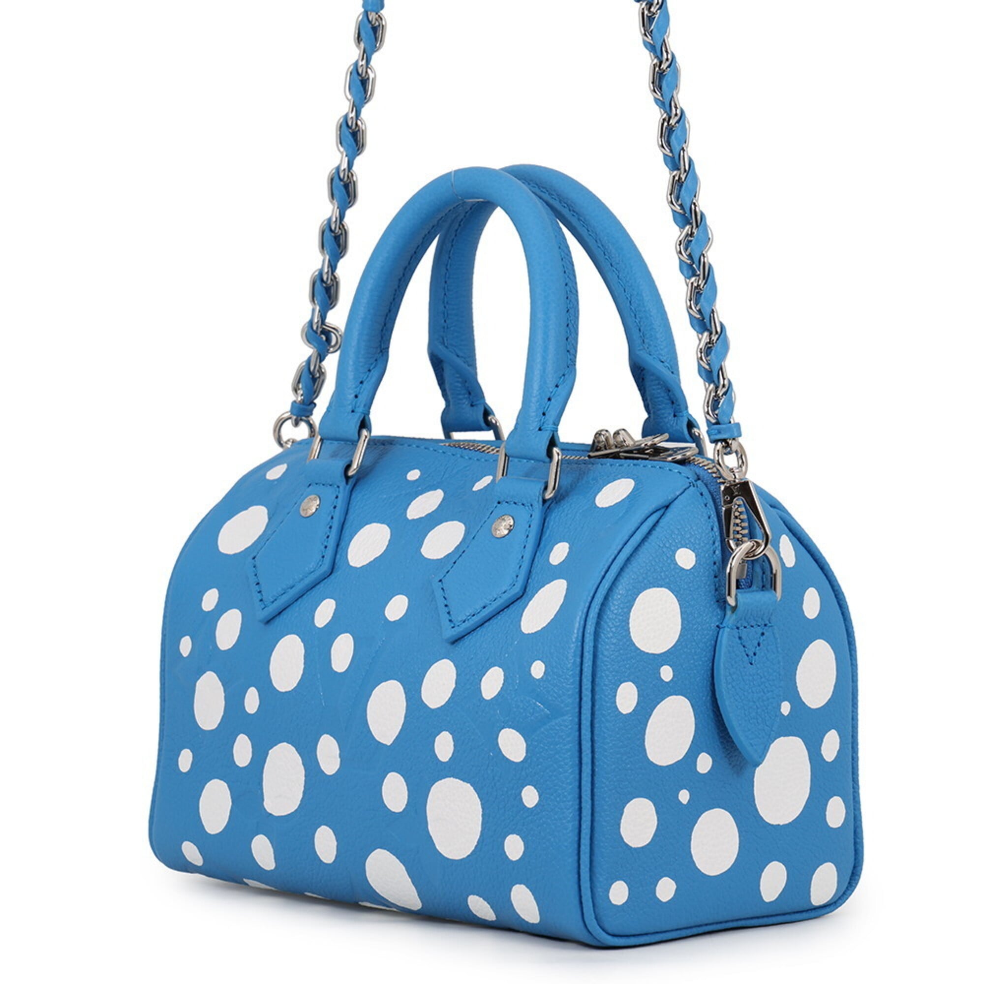 Louis Vuitton Monogram Empreinte LV x YK Speedy Bandoulière 20 M46425 2-way handbag, designed by Yayoi Kusama. handbag for women. LOUIS VUITTON — Like New
