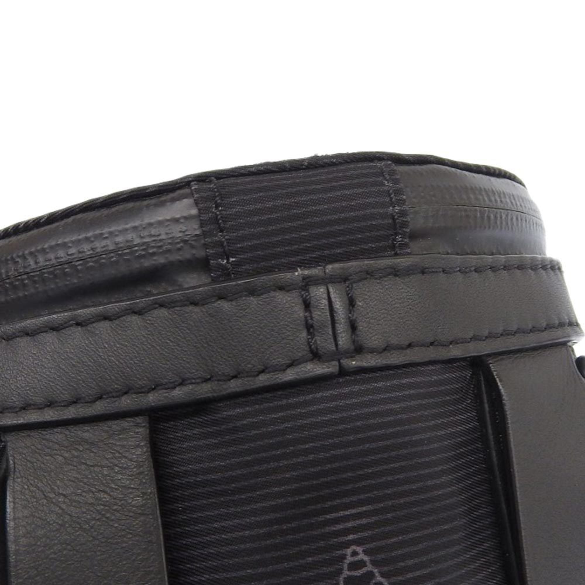 LOUIS VUITTON Expandable Porocheon M45604 Shoulder Bag Black Rainbow — Like New