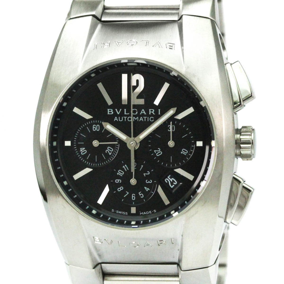 BVLGARI Ergon Chronograph Automatic Mens Watch EG35SCH Polished — Very Good