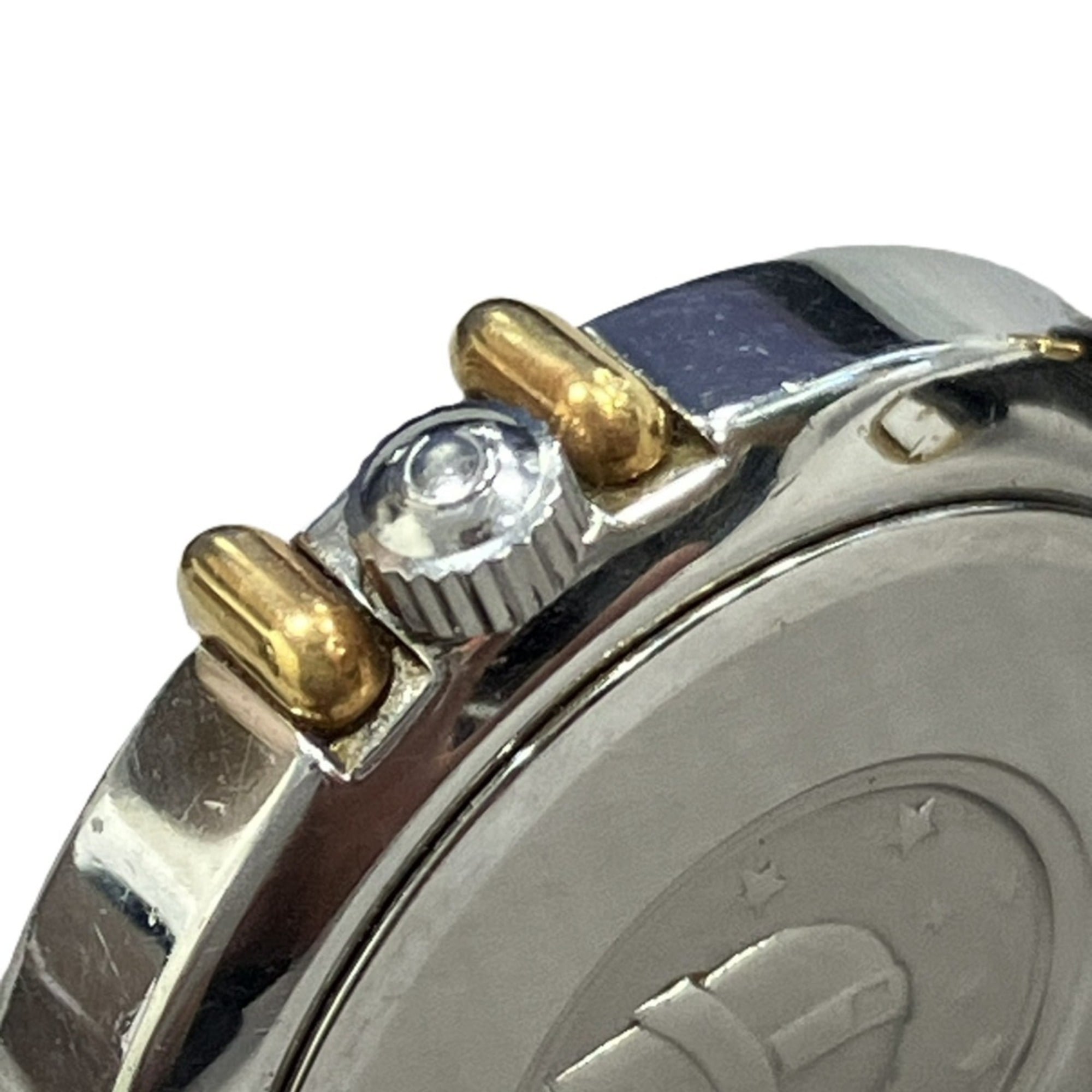 Omega Constellation Mini watch, total weight 15g, stainless steel, genuine leather strap, quartz movement, white dial, 595.1080 — Good