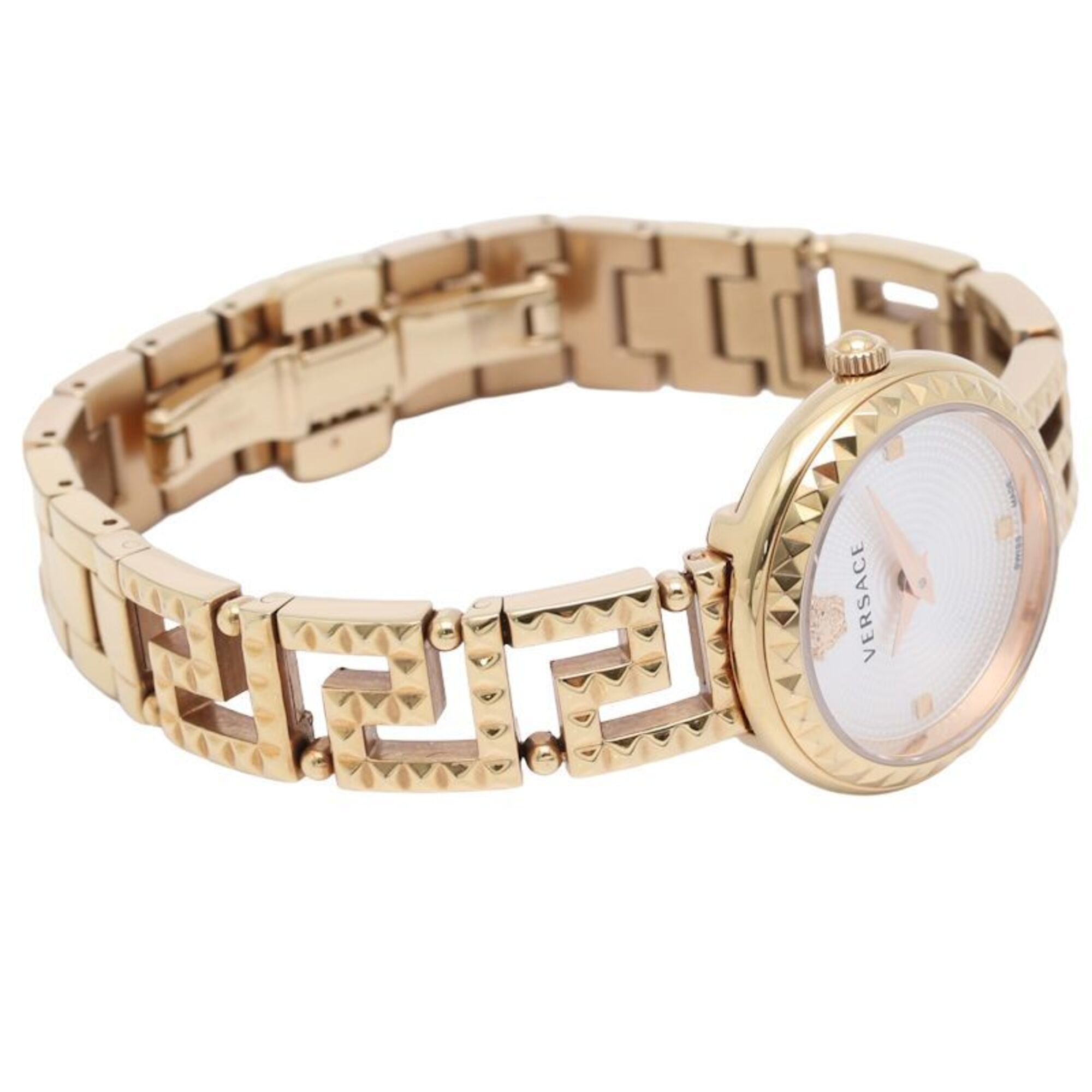 VERSACE Greca Gottes VE7A00223 Women's Watch, Gold Plated (GP) 130512 — Very Good