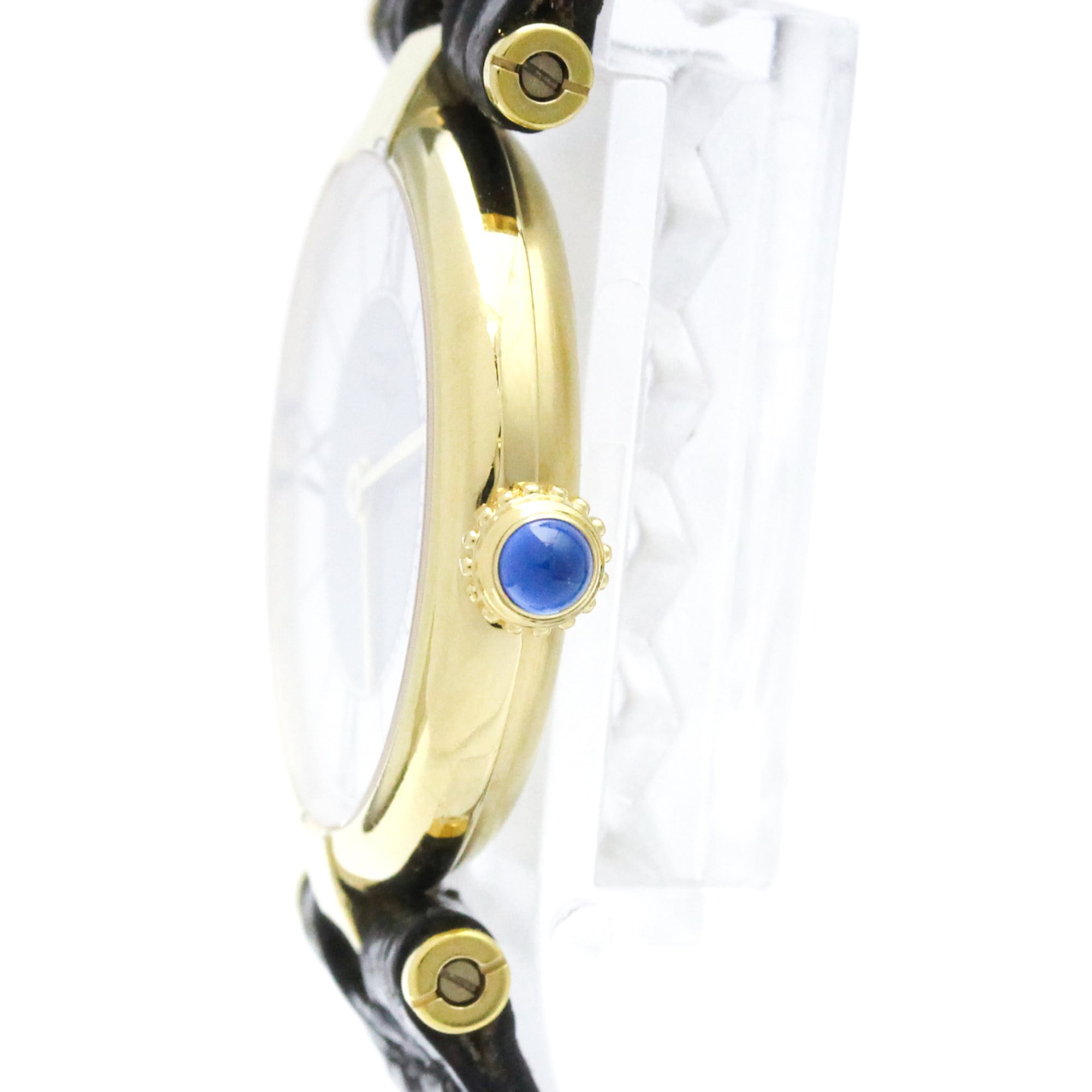 CARTIER Must Vendome Vermeil Gold Plated Quartz Ladies Watch 590004 — Good