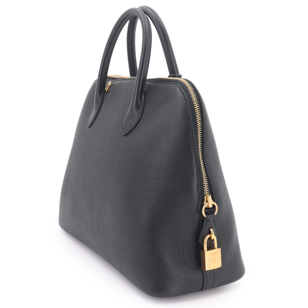 Hermes Bolide 1923 30 2-way Hand/Shoulder Handbag, Taurillon Novillo Leather, Black, C Stamp, Gold Hardware — New - Store Return