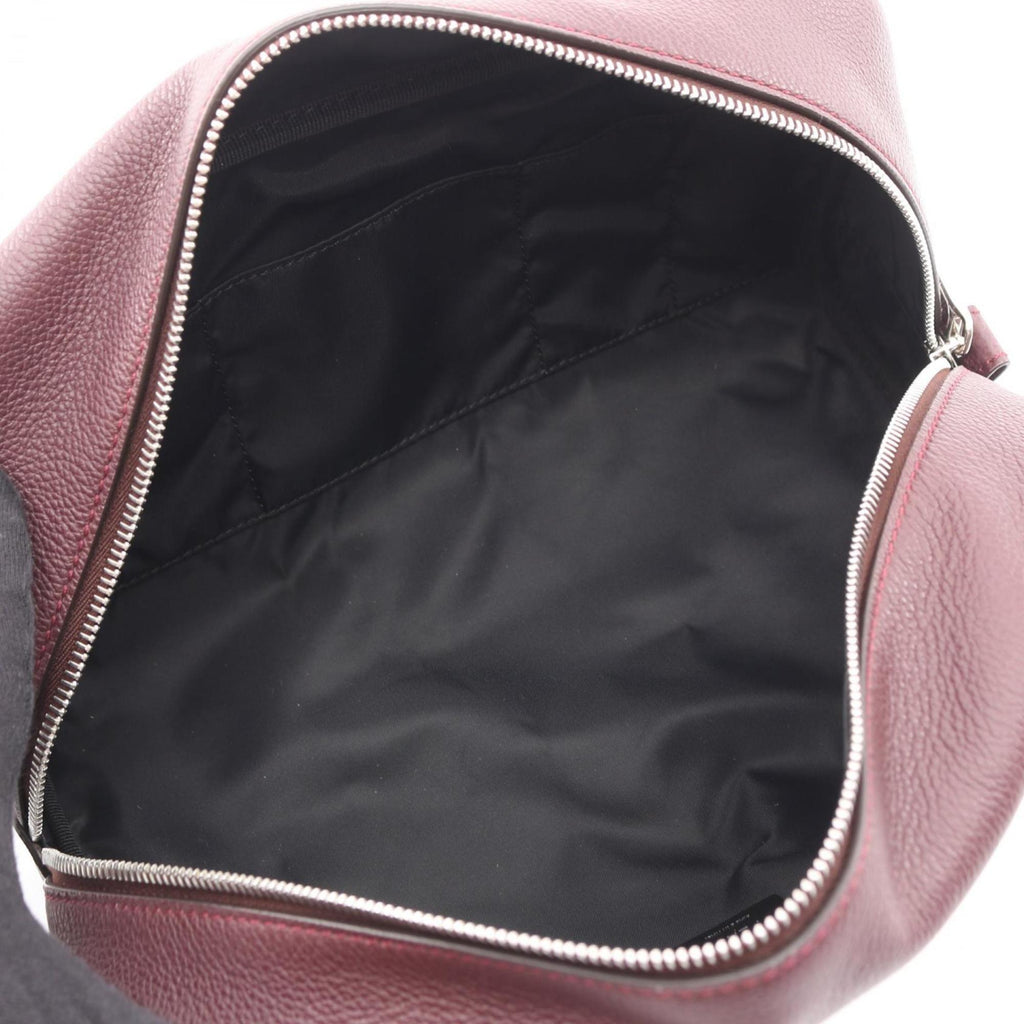 Fendi Men's Leather Second Bag/Clutch Bag, Bordeaux, 7AS378