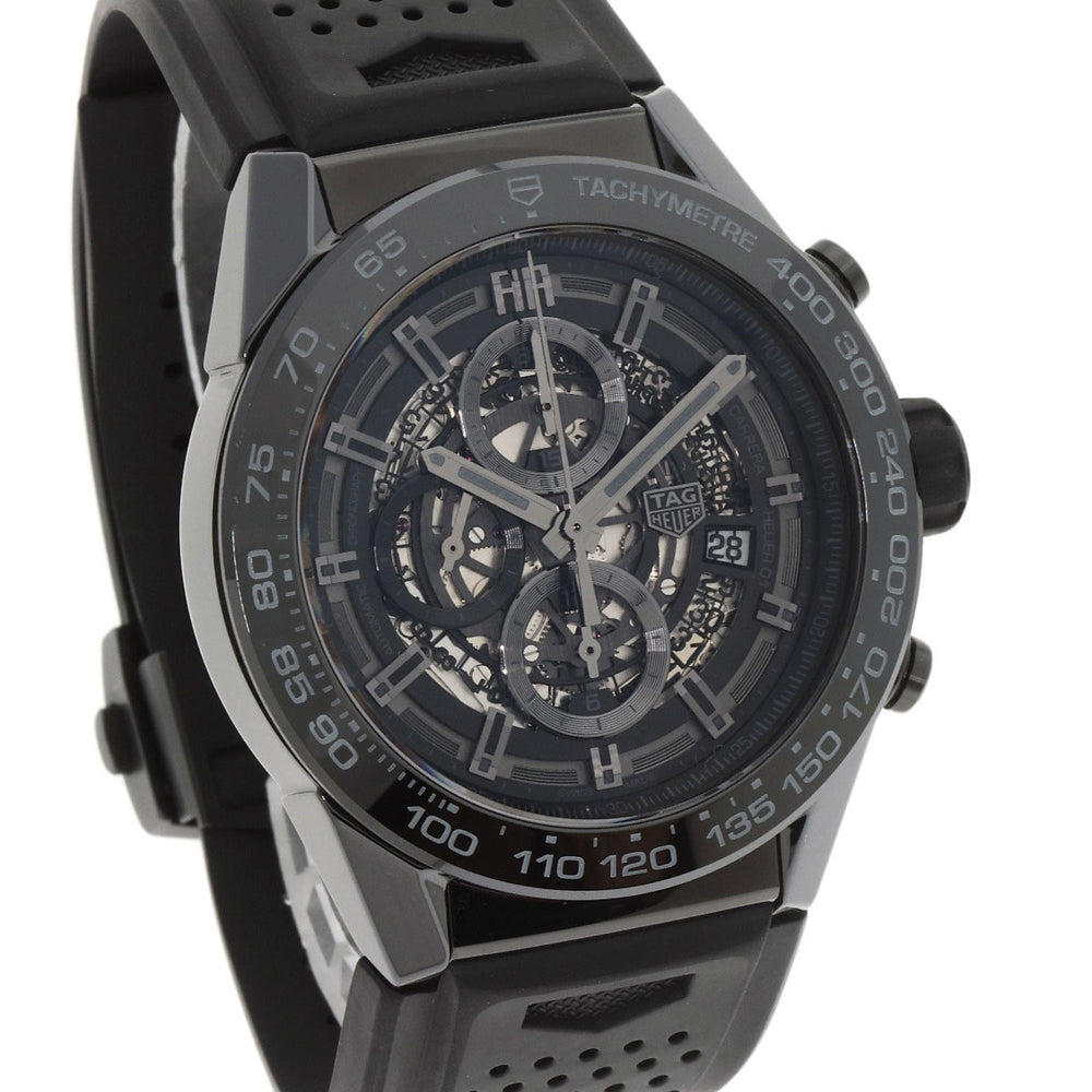 TAG Heuer CAR2A90 Carrera Calibre 01 Watch Ceramic Rubber Men's HEUER — Good