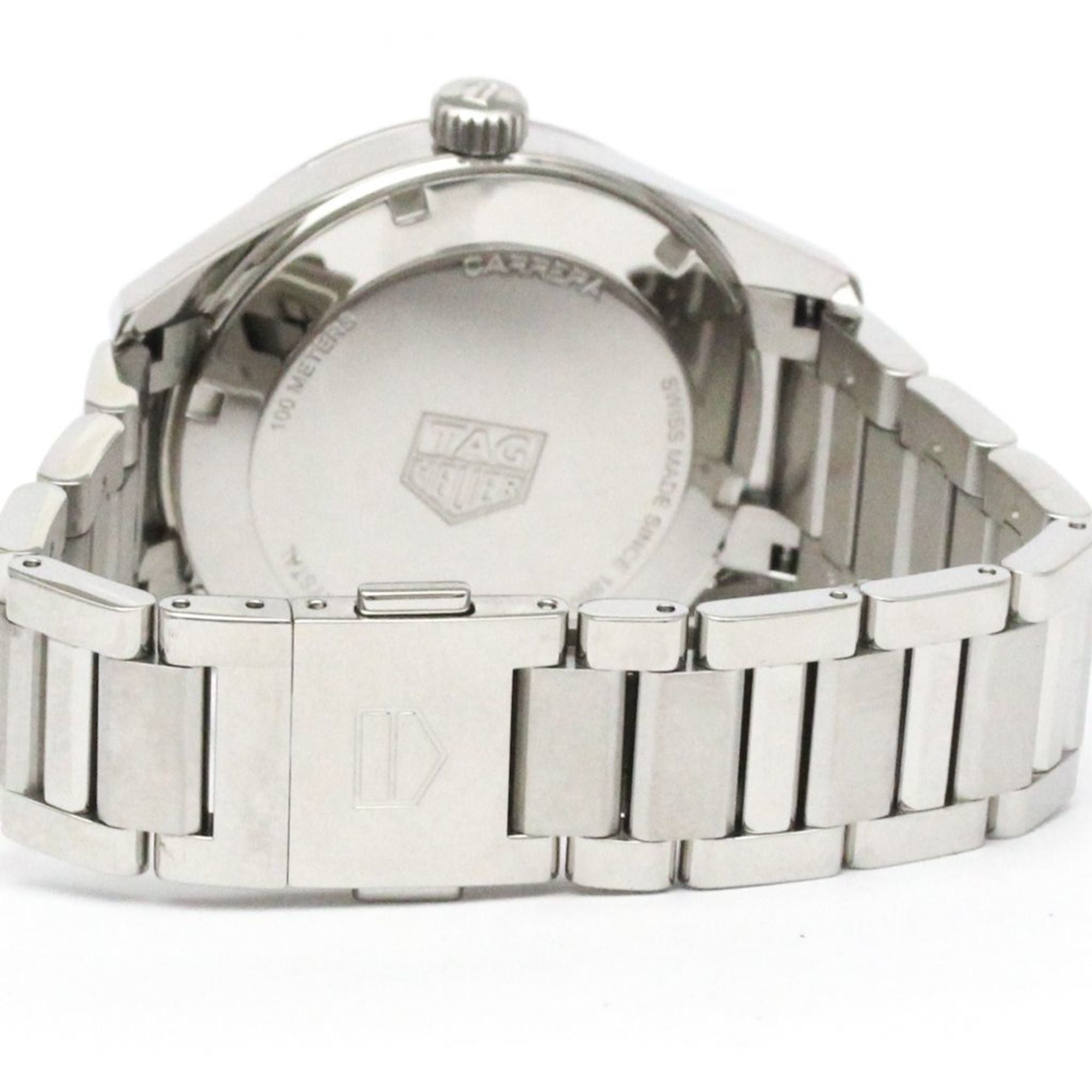 TAG HEUER Carrera Stainless Steel Quartz Mens Watch WAR1112 Polished — Very Good