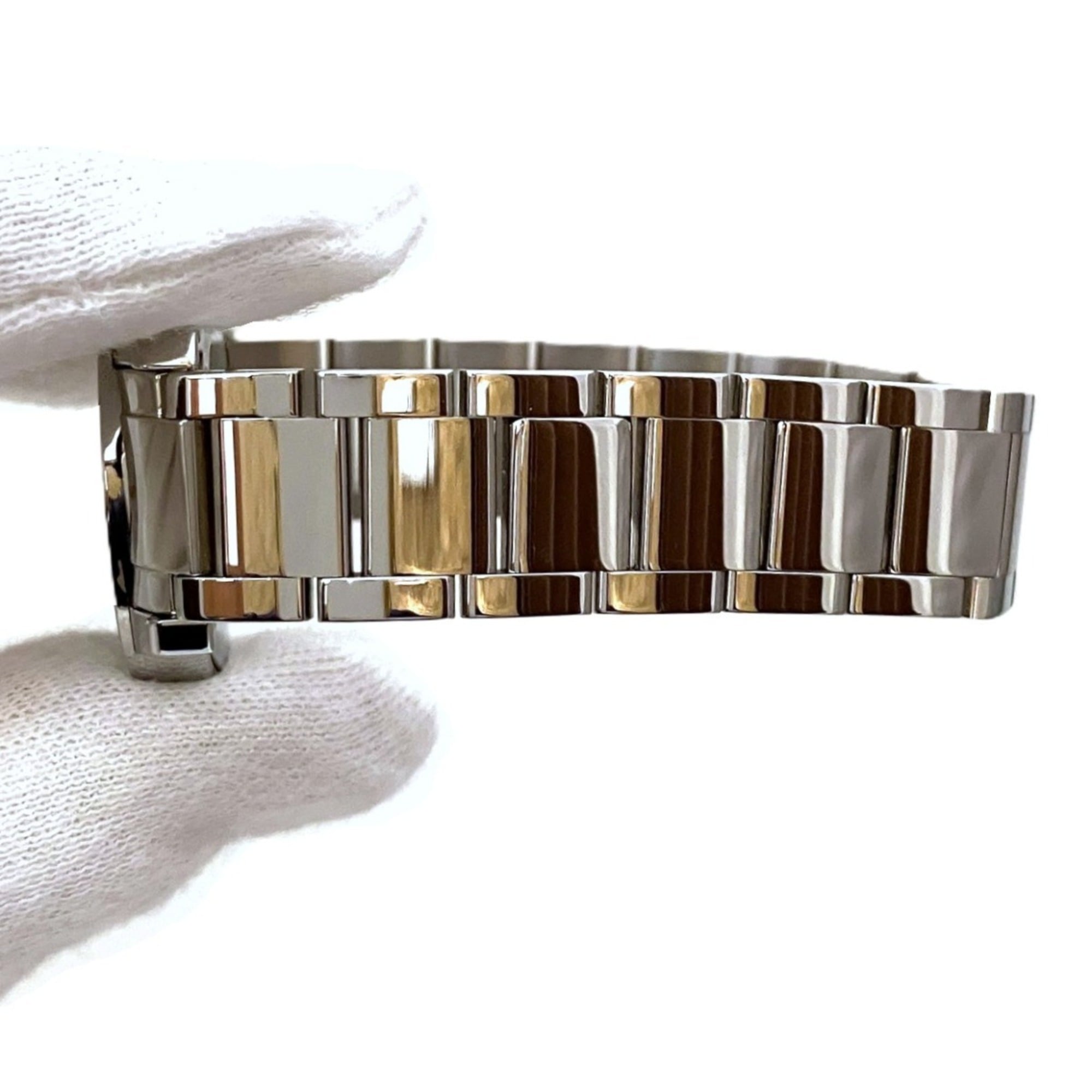 Tiffany & Co. Atlas 2-Hand Date Watch, Total Weight 58.8g, Stainless Steel, Quartz Movement, Blue Dial, 63452807 — Very Good