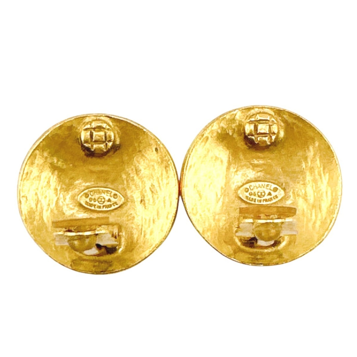 CHANEL Earrings Coco Mark Gold