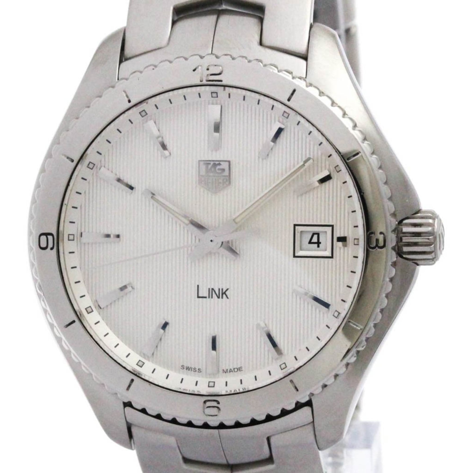 TAG HEUER Link Stainless Steel Quartz Mens Watch WAT1111 Polished — Very Good
