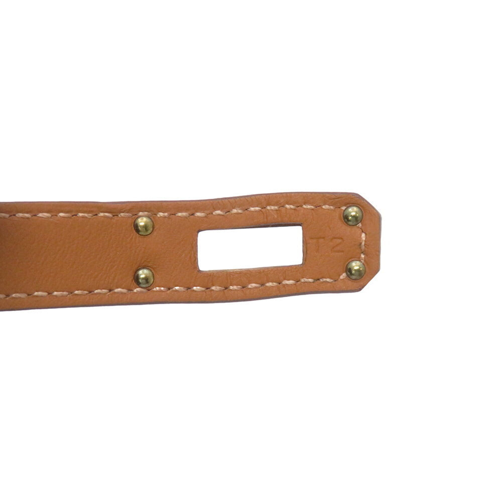 Hermes Kelly Double Tour Bracelet, Craie Pink Epsom Leather, U Stamp, Size T2 — Like New