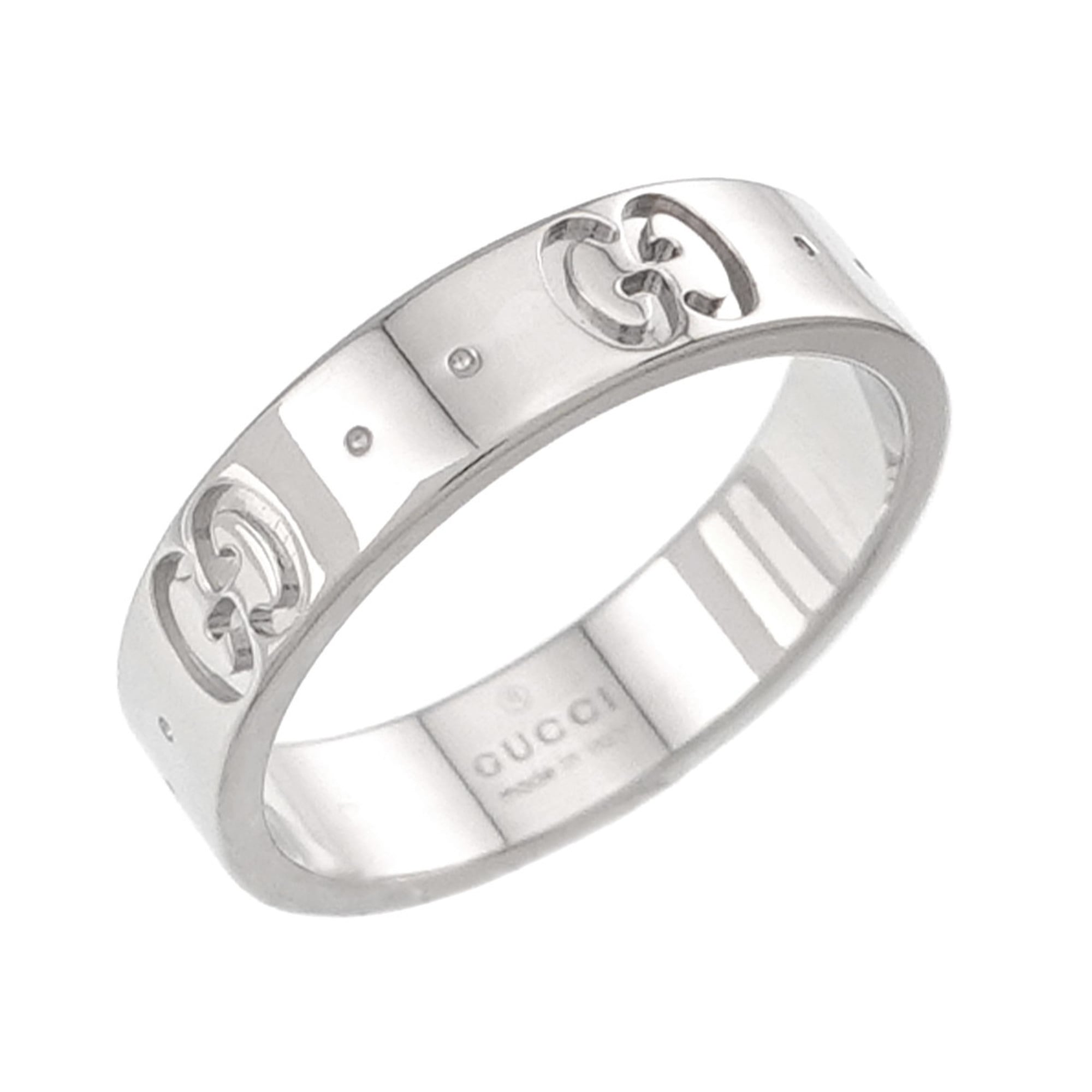 Gucci Icon #7 Ring, 18K White Gold (750) — Like New