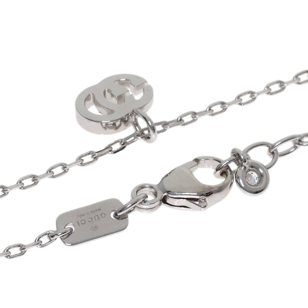 Gucci Double G Necklace 18K White Gold Women's GUCCI — Like New