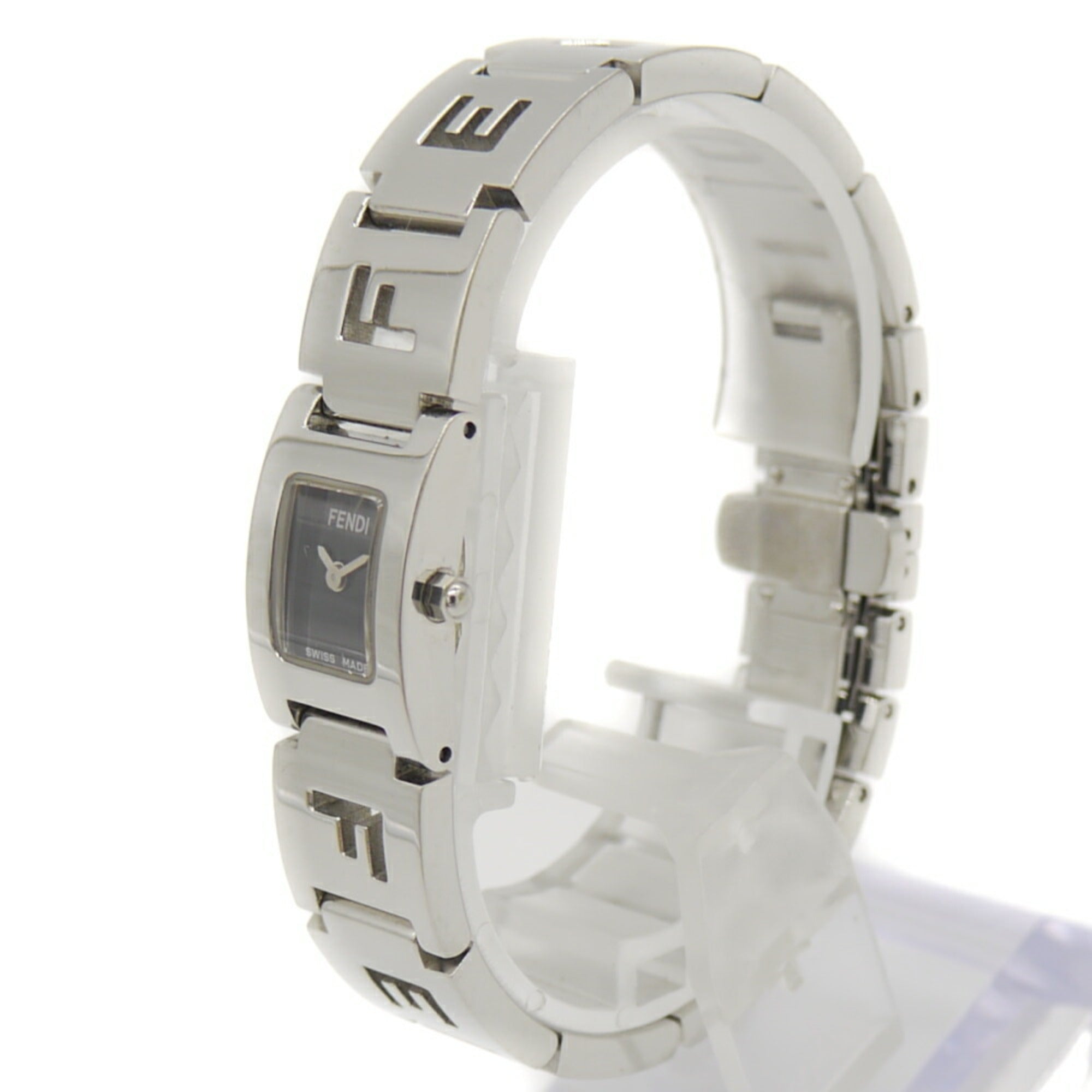 FENDI 3150L Square Quartz Watch with Black Dial for Women — Good