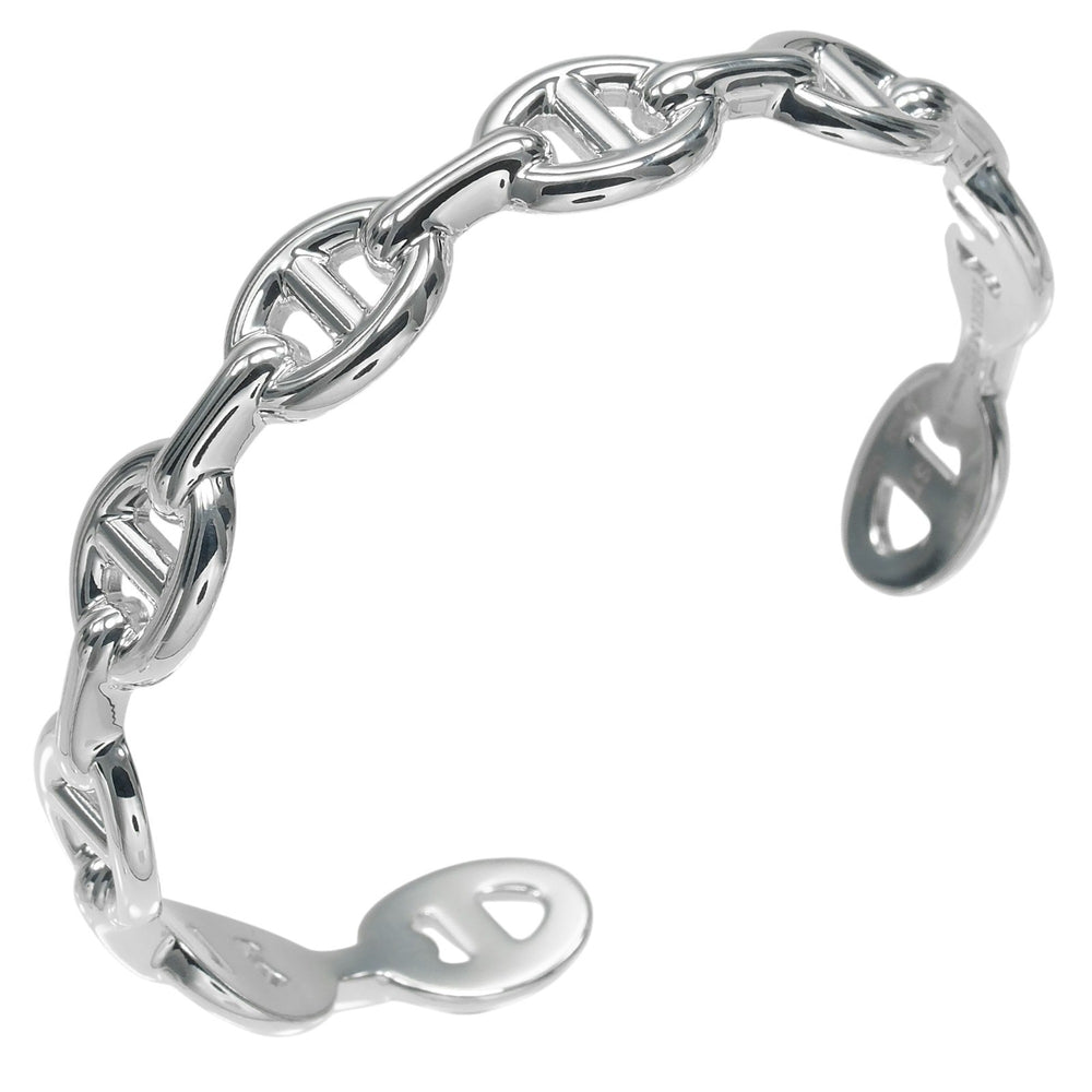 Hermes Chaine d'Ancre Anchene ST Bracelet, Sterling Silver 925, Made in Italy, 21AB299510, Approx. 18.1g, Unisex — Like New