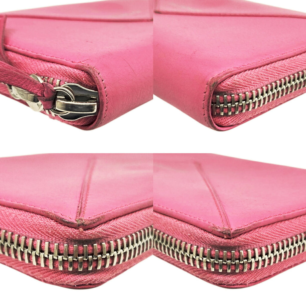 BALENCIAGA Paper Money Leather Large Wallet, Pink, 381226, Round, for Men and Women