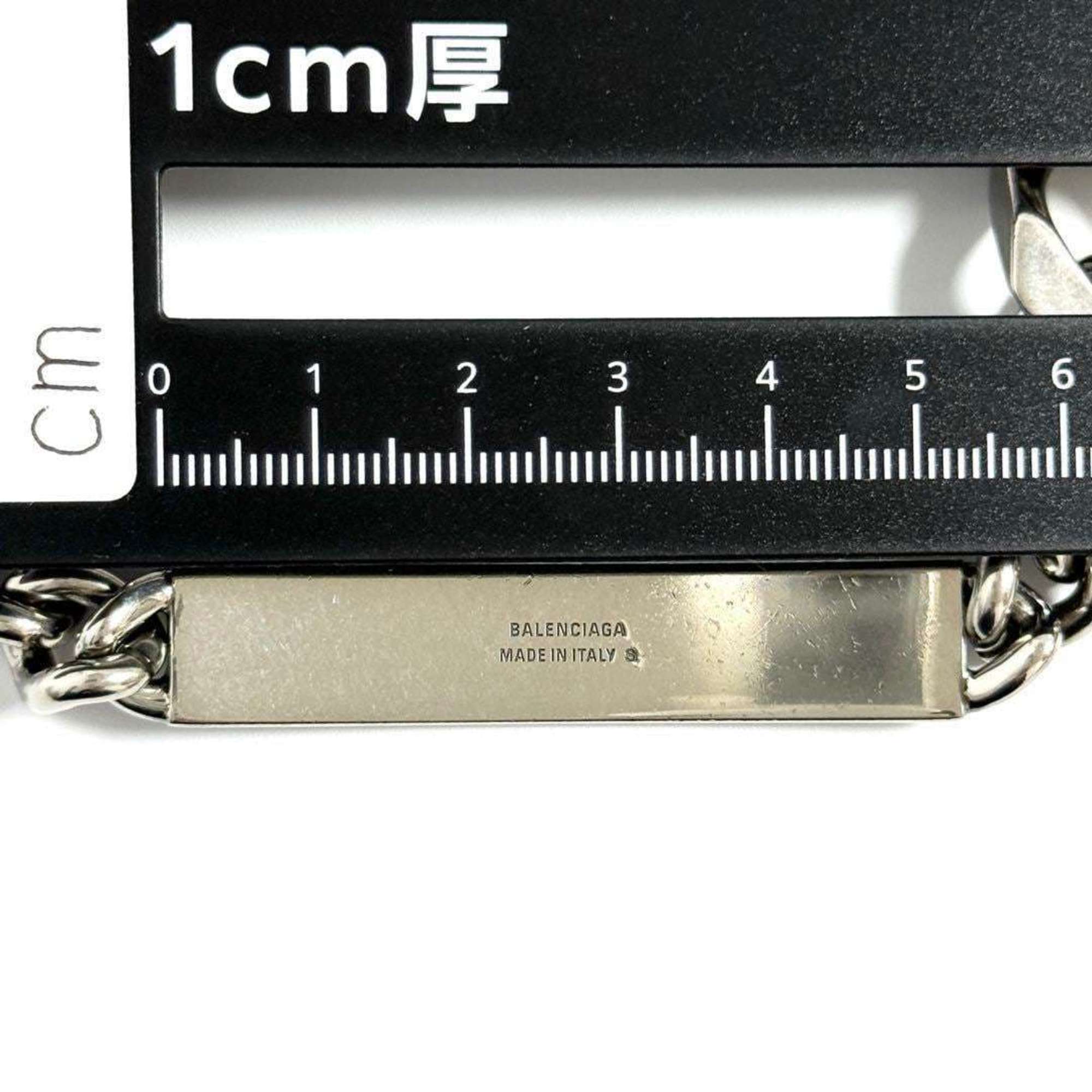 Balenciaga Men's Plate Twist Chain Necklace — Like New