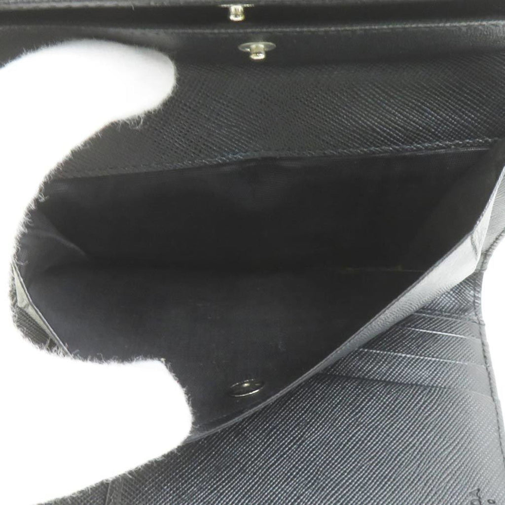 Prada PRADA Tri-fold Wallet Nylon Black Unisex h31801g