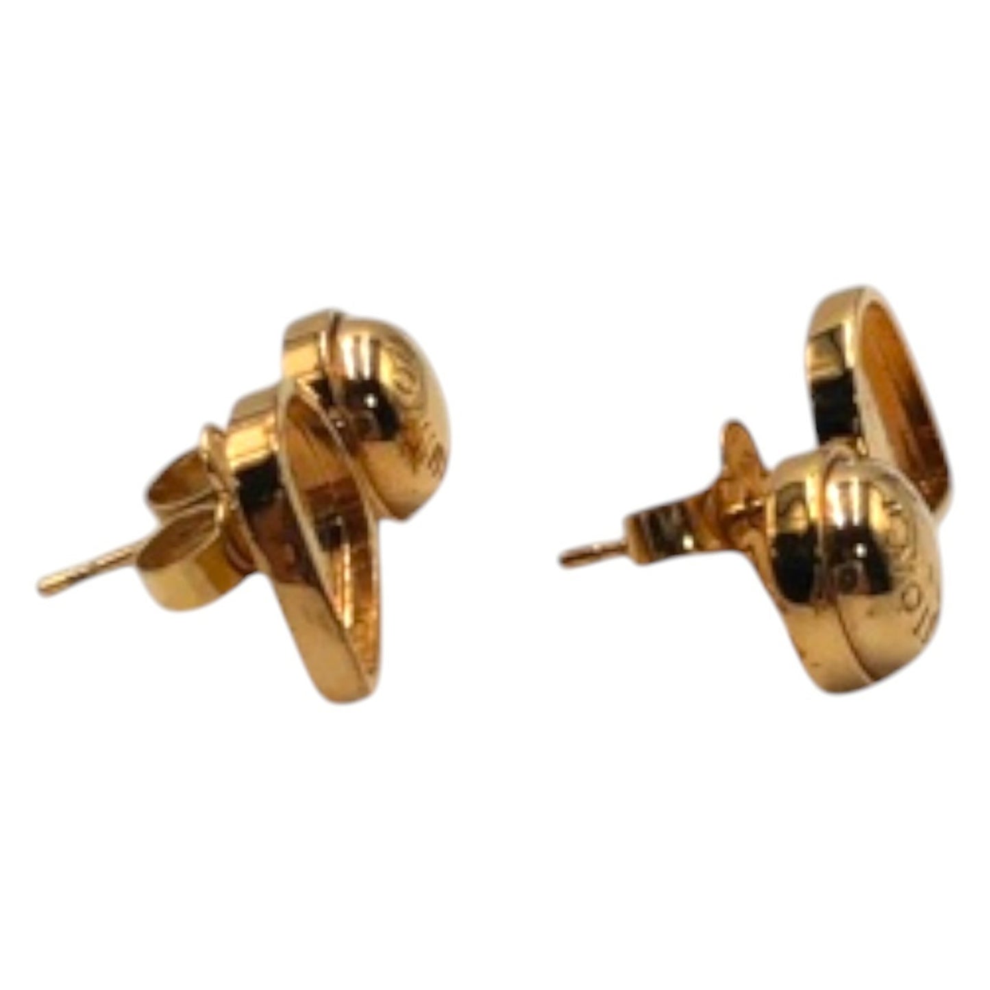 LOUIS VUITTON Pink Stone and Gold Metal Earrings IT M00145 for Women